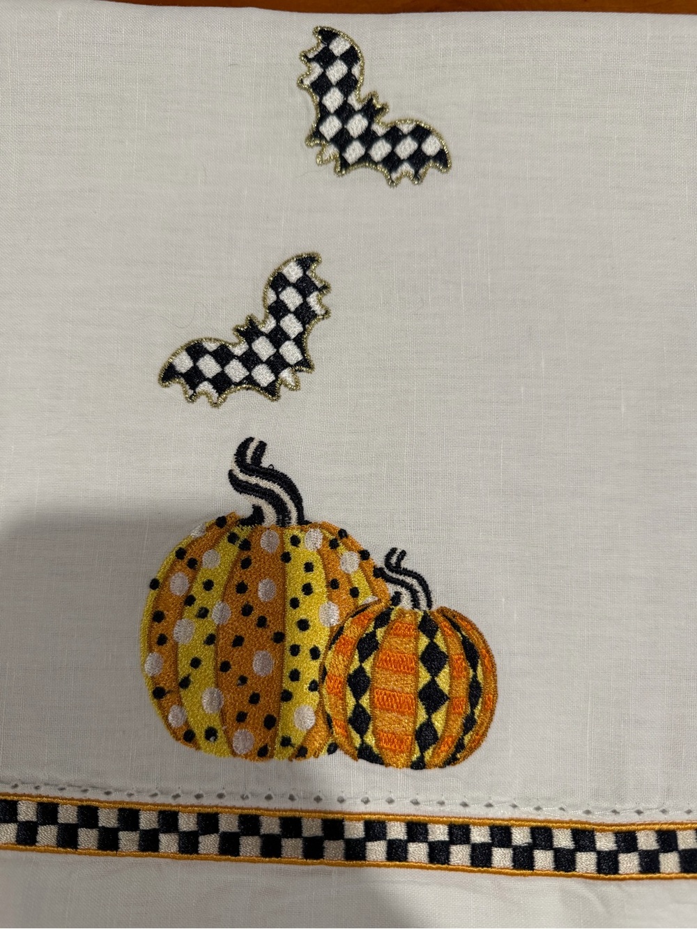 MacKenzie-Childs Halloween Hand Towels - Picture 3 of 5
